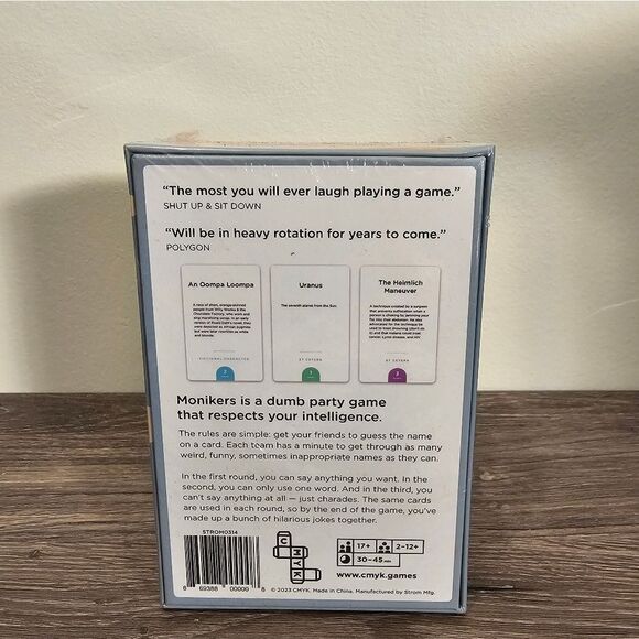 Monikers Party Game Blue Box - Picture 3 of 4
